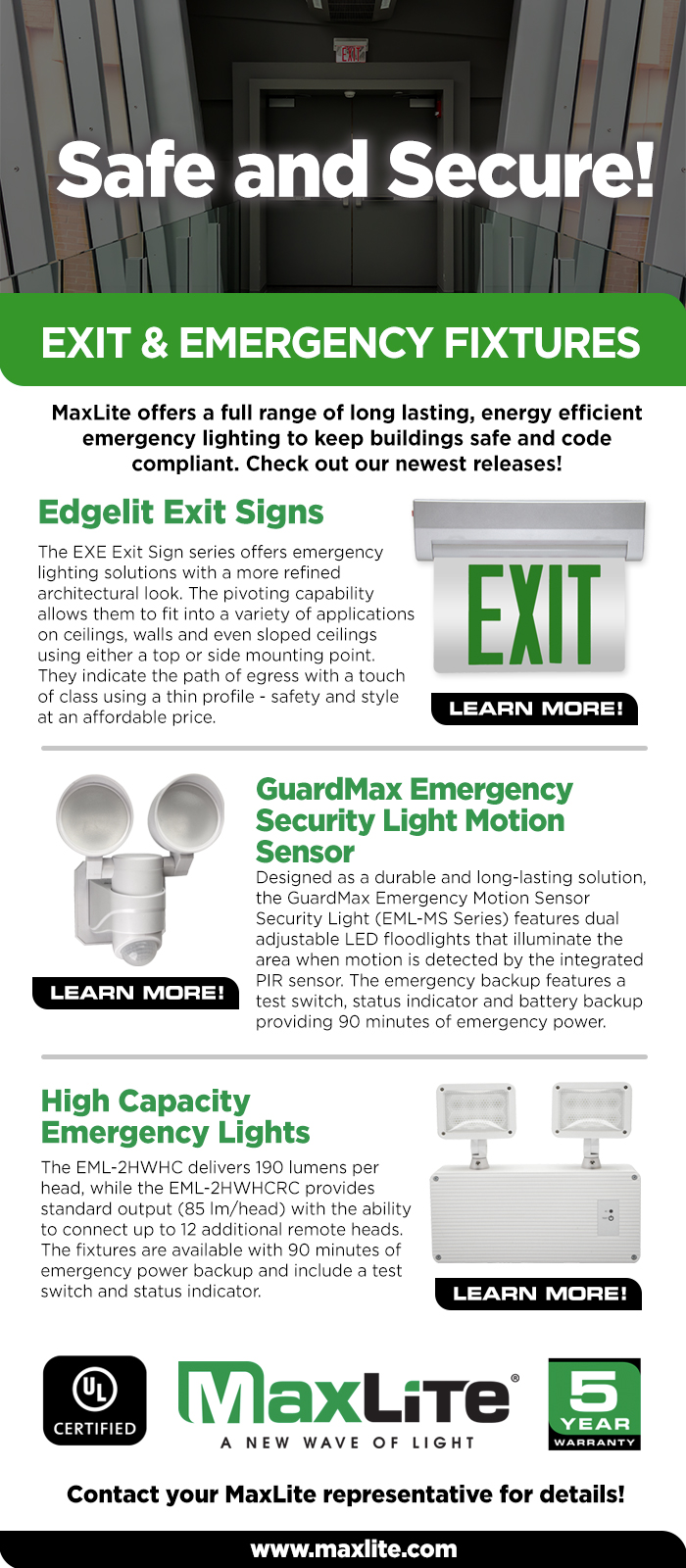 MaxLite - Exit and Emergency Fixtures