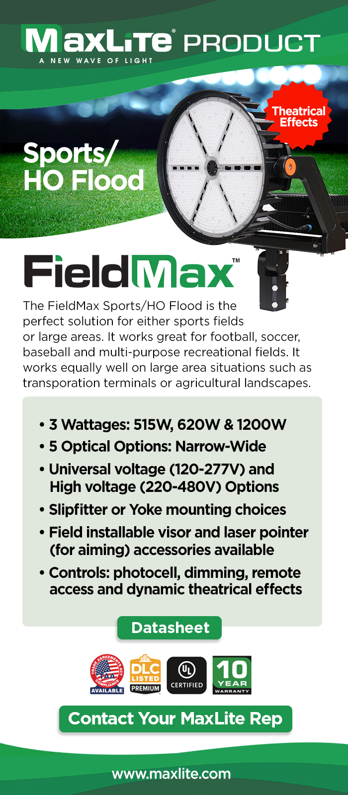 FieldMax Sports/HO Flood