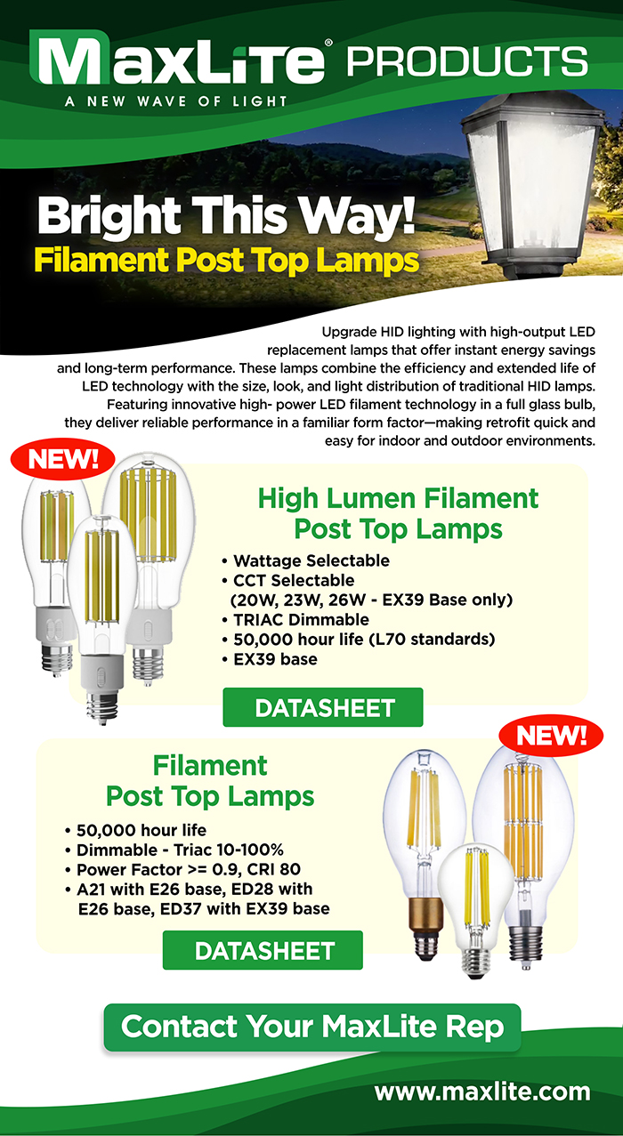 Filament Post Top Lamps